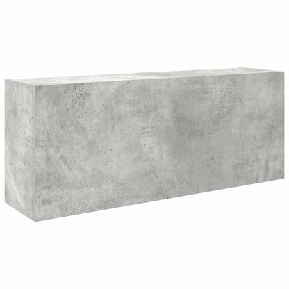 Bathroom Wall Cabinet Concrete Grey 100x25x40 cm Engineered Wood - Bend