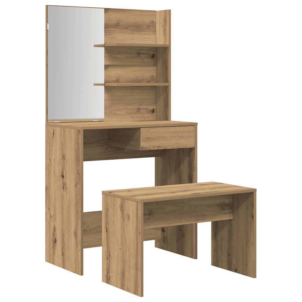 Dressing Table Set Artisan Oak Engineered Wood - Bend