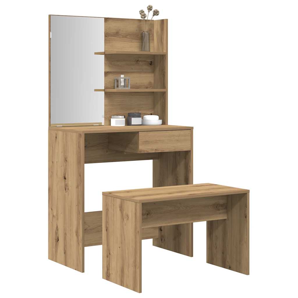 Dressing Table Set Artisan Oak Engineered Wood - Bend