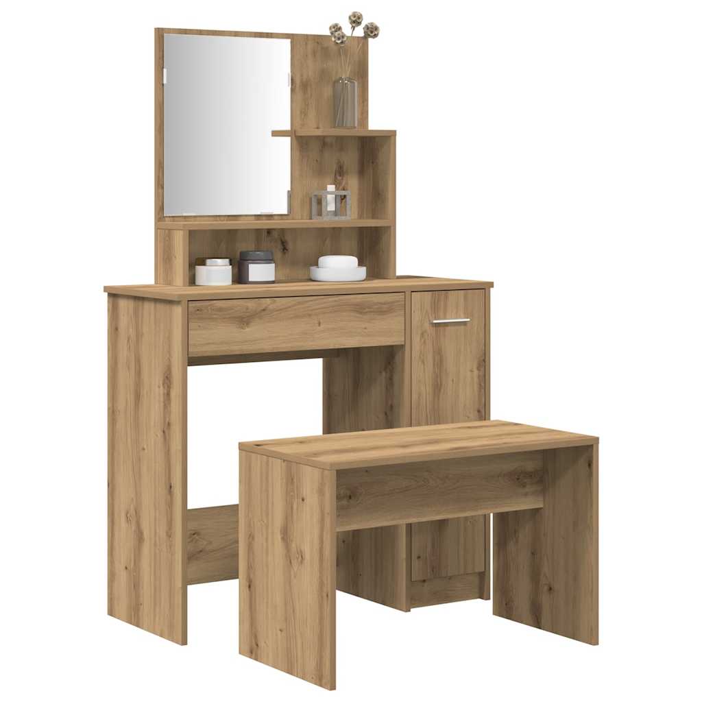 Dressing Table Set Artisan Oak Engineered Wood - Bend