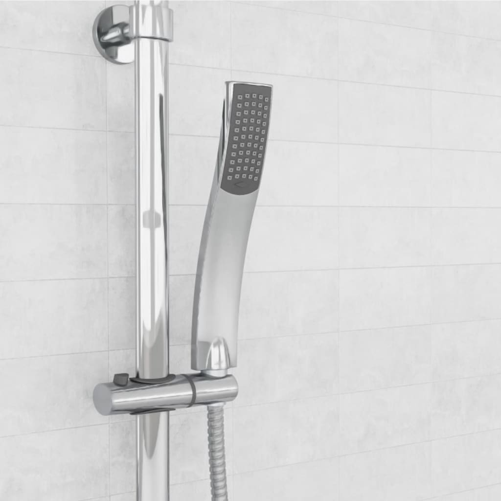 EISL Chrome Overhead Shower and Handheld Set - Bend