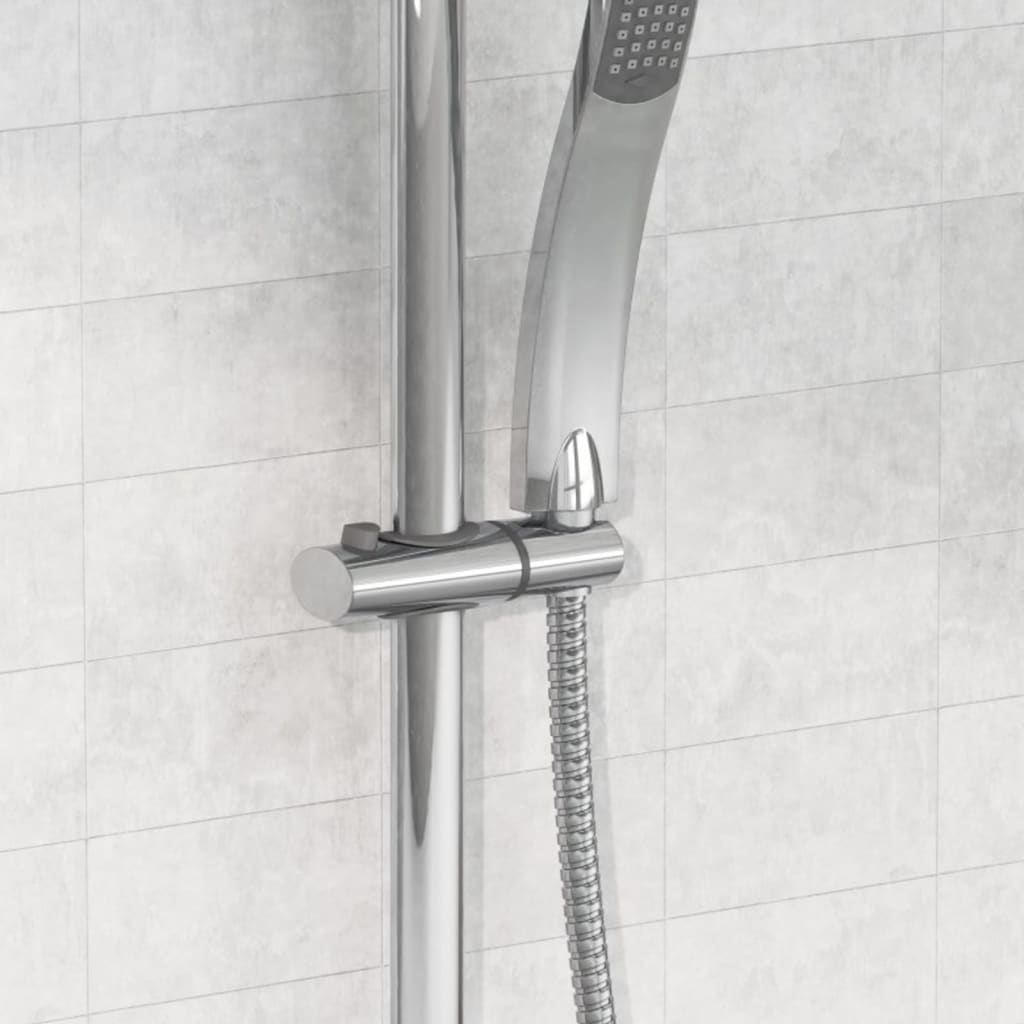 EISL Chrome Overhead Shower and Handheld Set - Bend