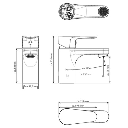 EISL Basin Mixer CLAUDIO Chrome