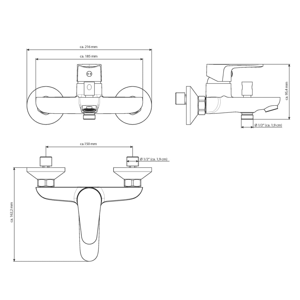 EISL Bath Mixer CLAUDIO Chrome