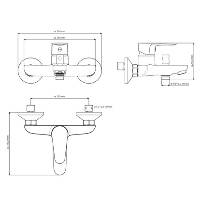 EISL Bath Mixer CLAUDIO Chrome