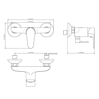 EISL Shower Mixer CLAUDIO Chrome