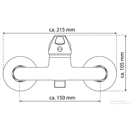 EISL Shower Mixer SPEED White