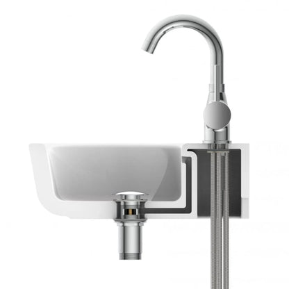 EISL Basin Mixer FUTURA Low Pressure Chrome - Bend