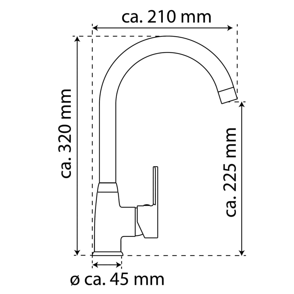 EISL Kitchen Mixer Tap DIZIANI Matte Black